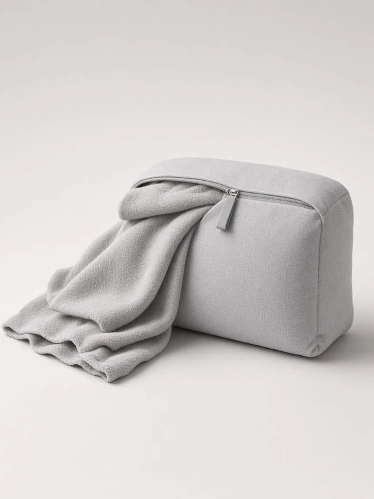 Studio product view of Foldaway Travel Blanket Pillow